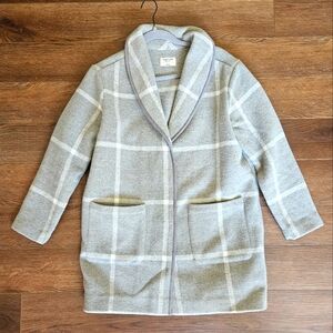 Marine layer gray plaid (windowpane) jacket